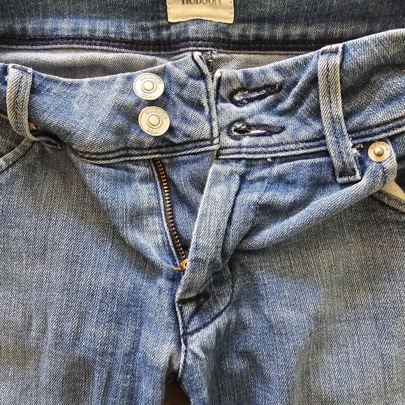 Hudson Collin Flap Skinny Crop Denim Jeans in Adventure Blue - Picture 10 of 15